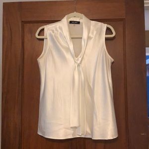 Nine West Tie Front Silky Blouse